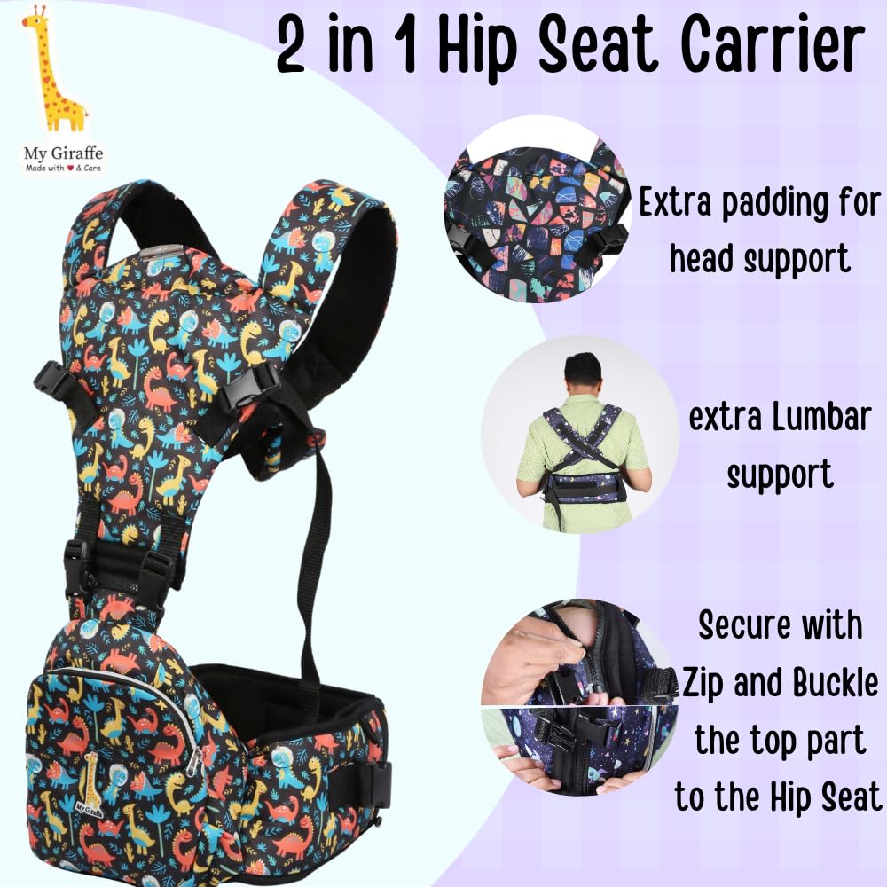 Hippy Snug 2-in-1 Hip Seat Baby Carrier