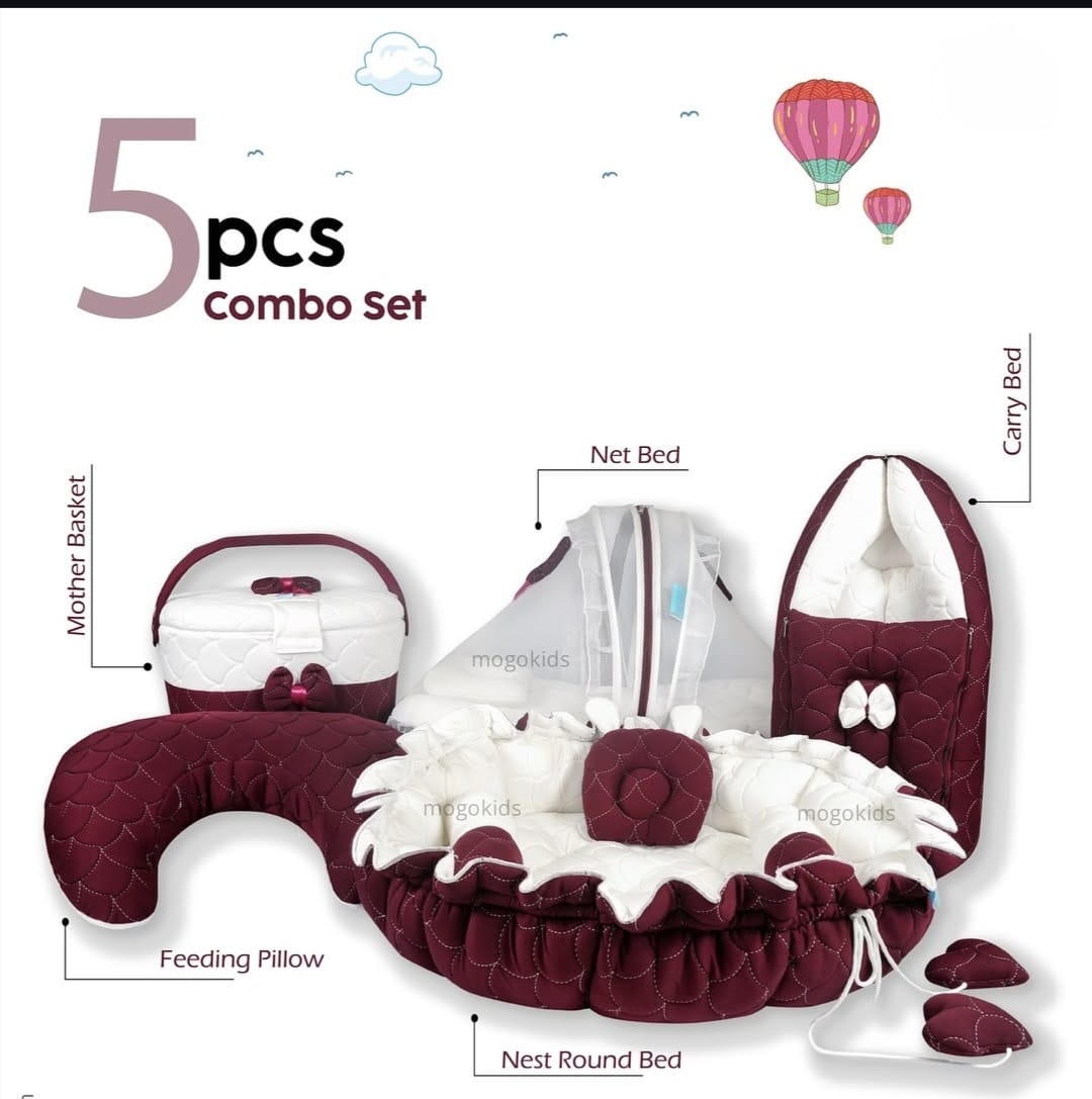 Baby Bedding Set Premium Cozy 5 Pc Combo