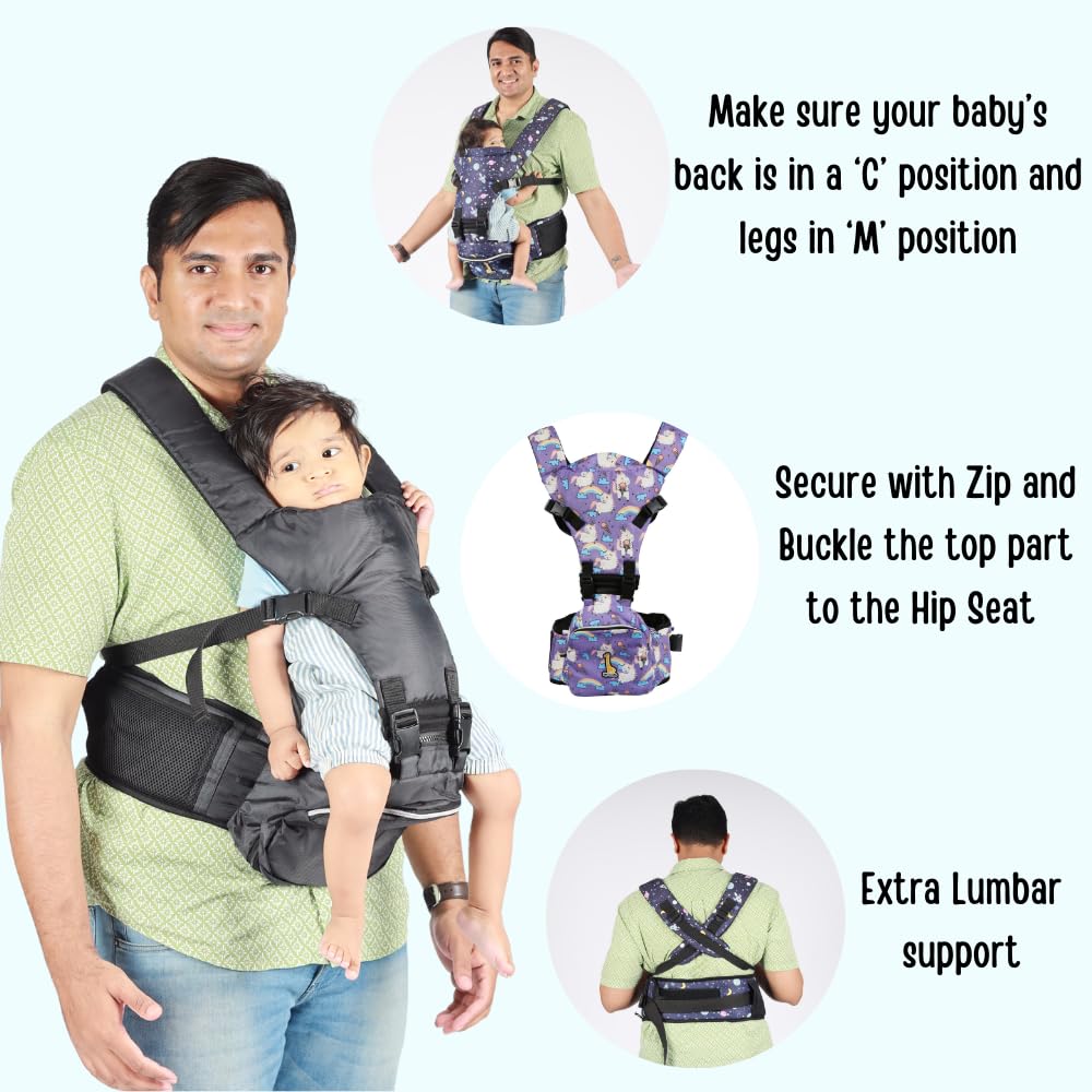 Hippy Snug 2-in-1 Hip Seat Baby Carrier