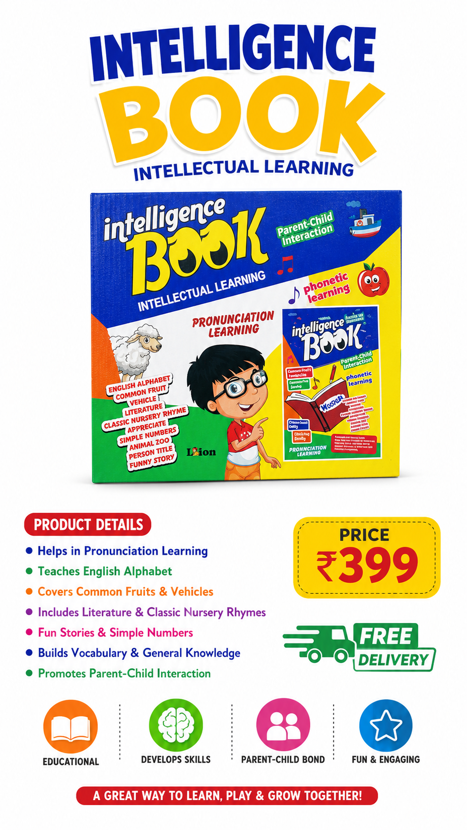 Intelligence Book – Interactive Educational Learning Book for Kids