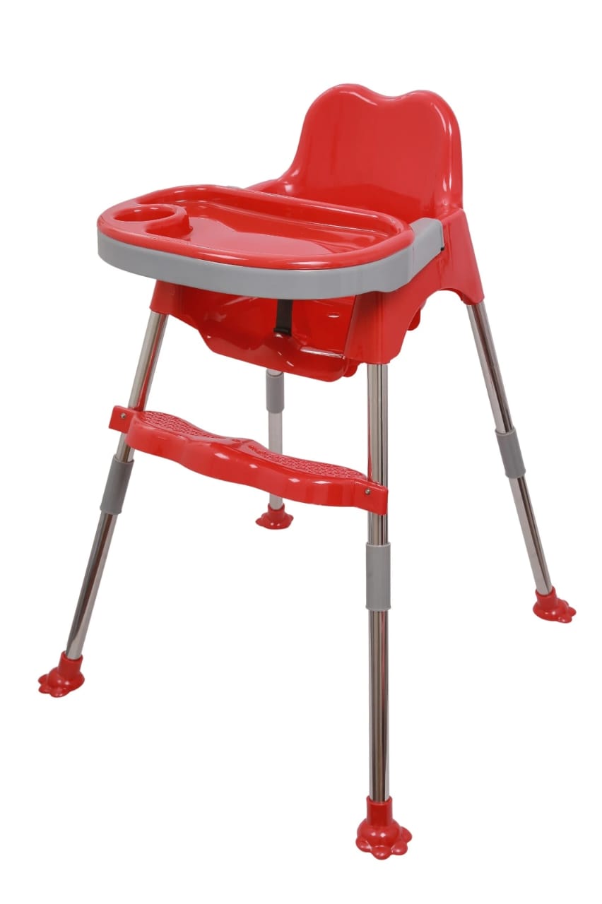 Spotty 3-in-1 Convertible Baby High Chair with Double Tray & Footrest