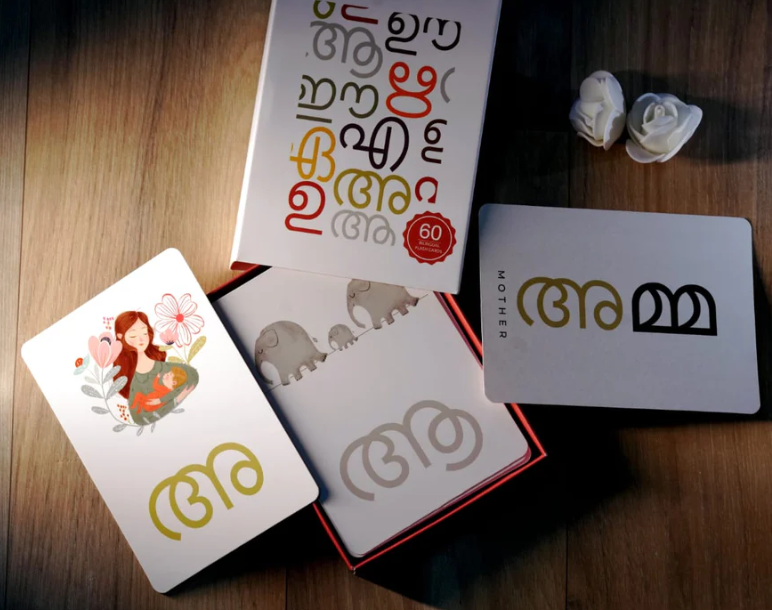 അക്ഷരമാല Malayalam Alphabet Flashcards