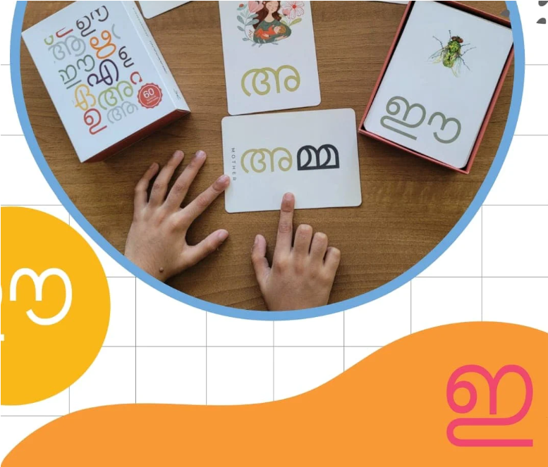 അക്ഷരമാല Malayalam Alphabet Flashcards