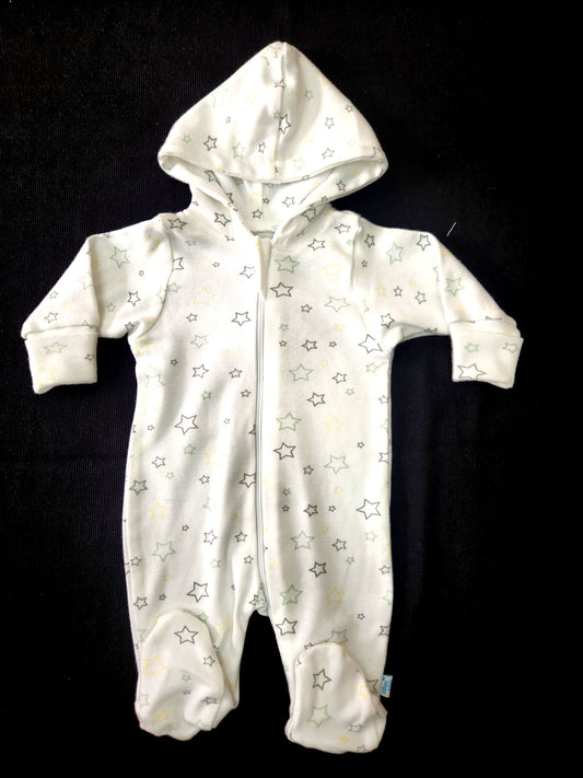 Sleep suit with hood     (Pre,NB,0-3,3-6)